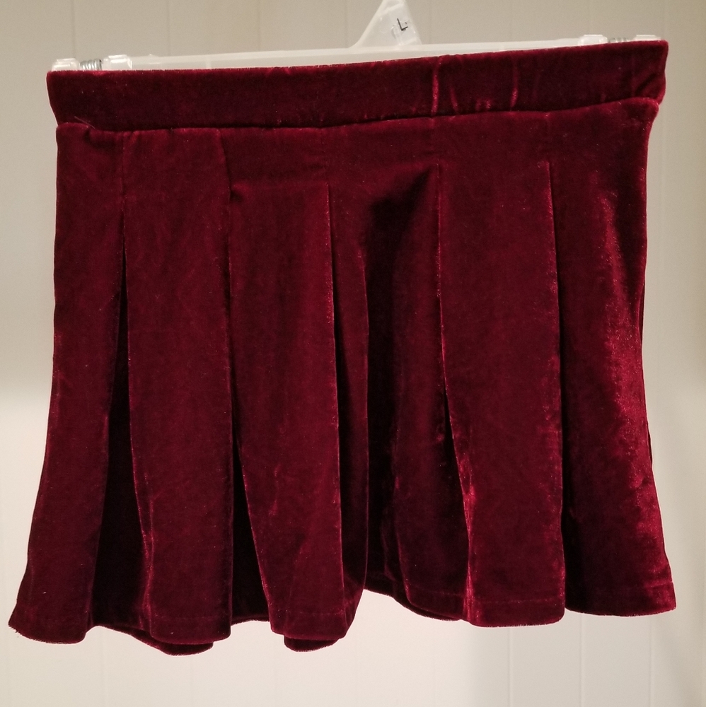 Zara Girls Velvet Circle Skirt
